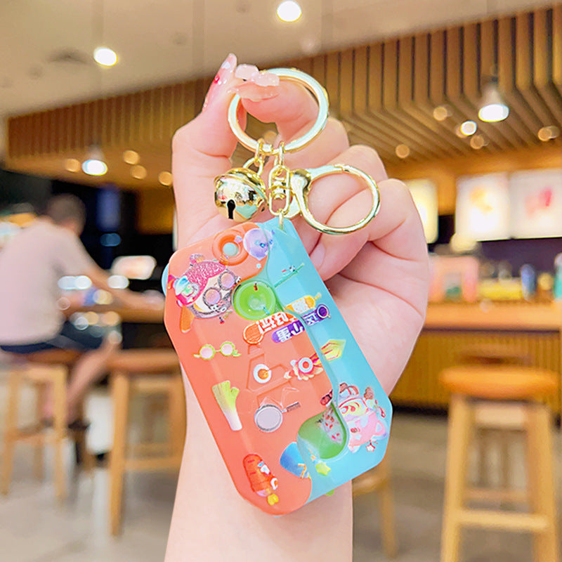 Wholesale ABS Luminous Radish Gravity Knife Decompression Toy Keychain